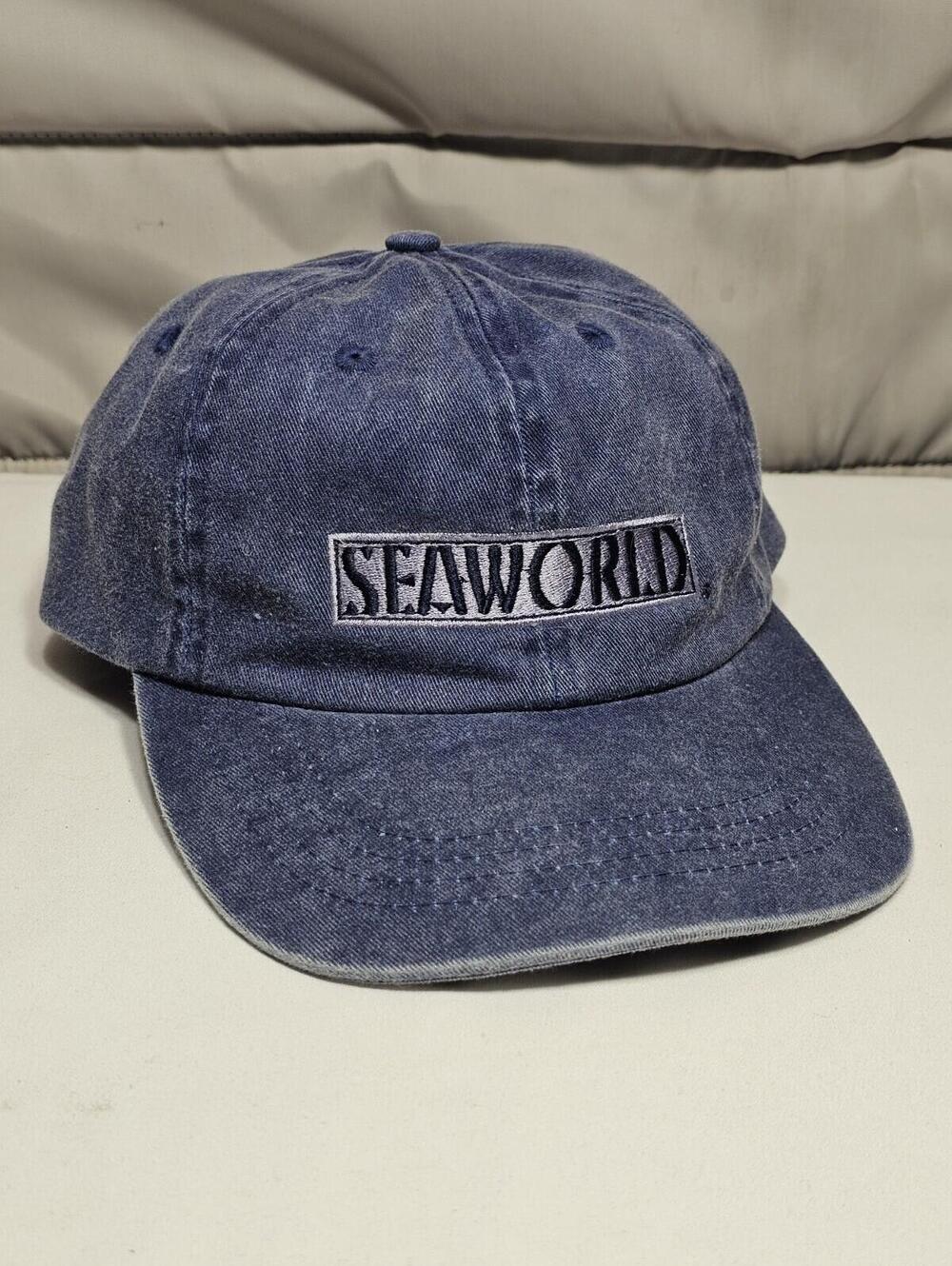 Vintage SeaWorld Baseball Cap Hat Adult Adjustable Strap Back